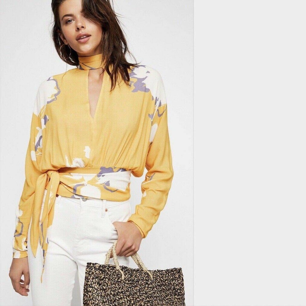 Floral Free People Blouse